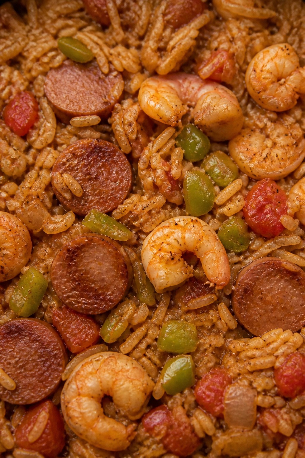 Cajun Shrimp Sausage and Rice Jambalaya Bake