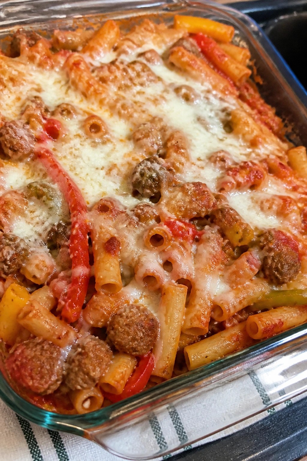 Italian Sausage and Pepper Baked Ziti