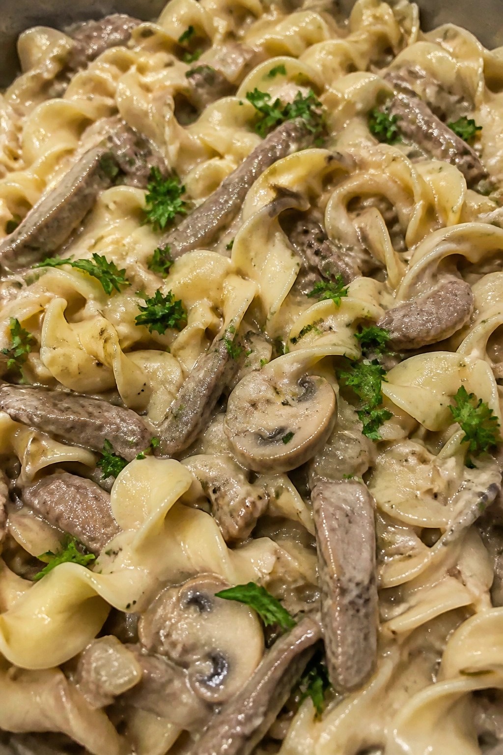 Beef Stroganoff Noodle Casserole