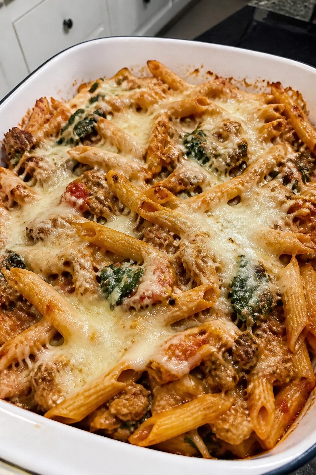 Italian Sausage and Kale Pasta Bake