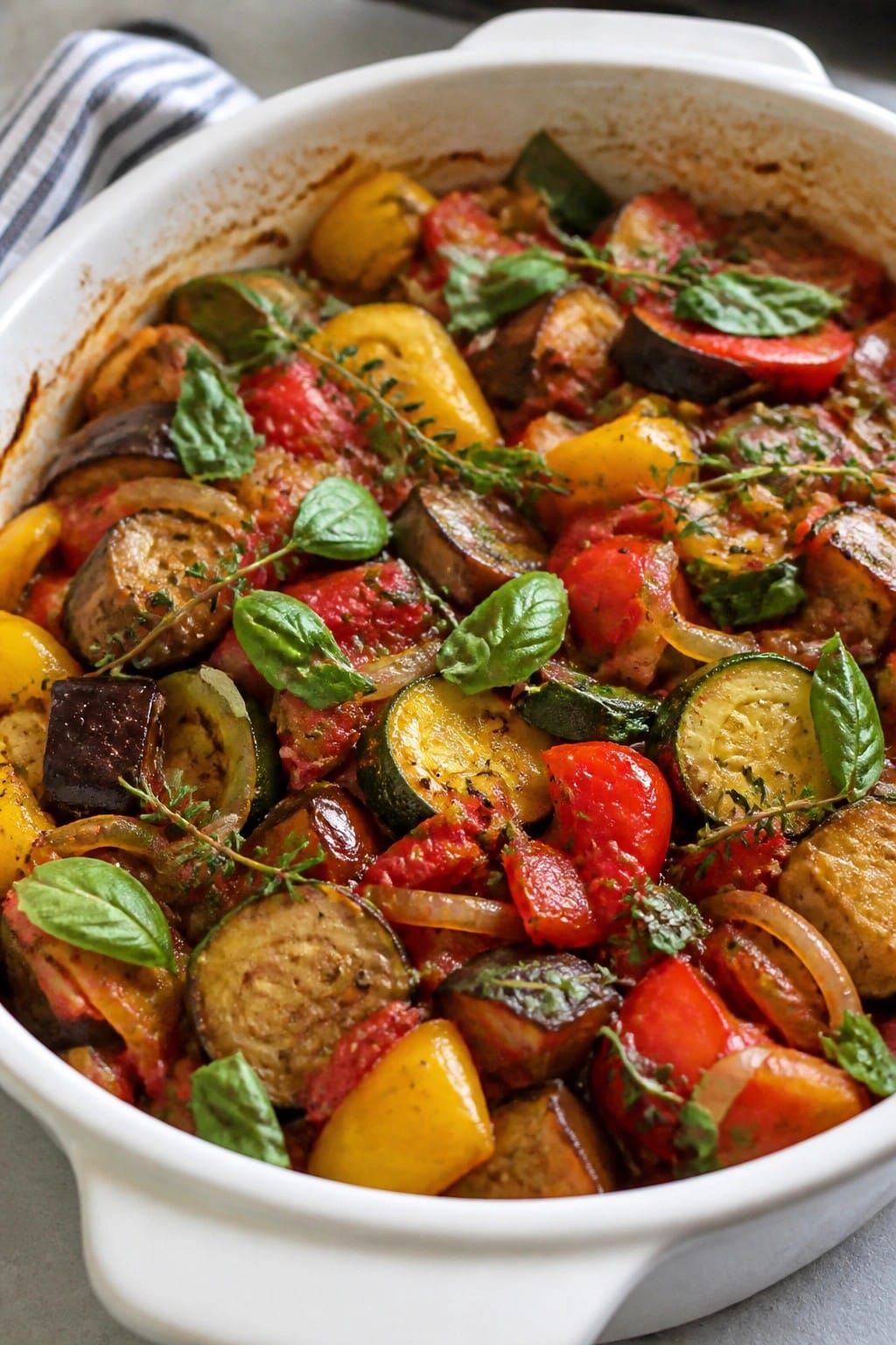 Classic French Ratatouille Casserole with Fresh Herbs