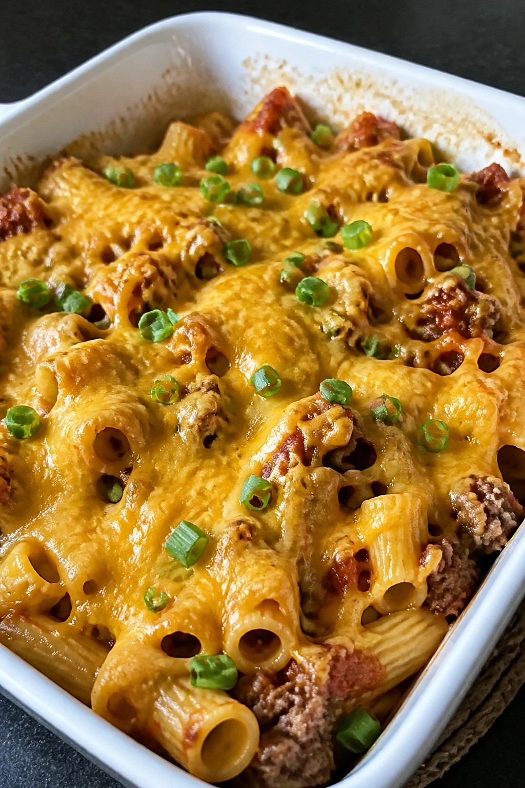 Beef Taco Pasta Bake