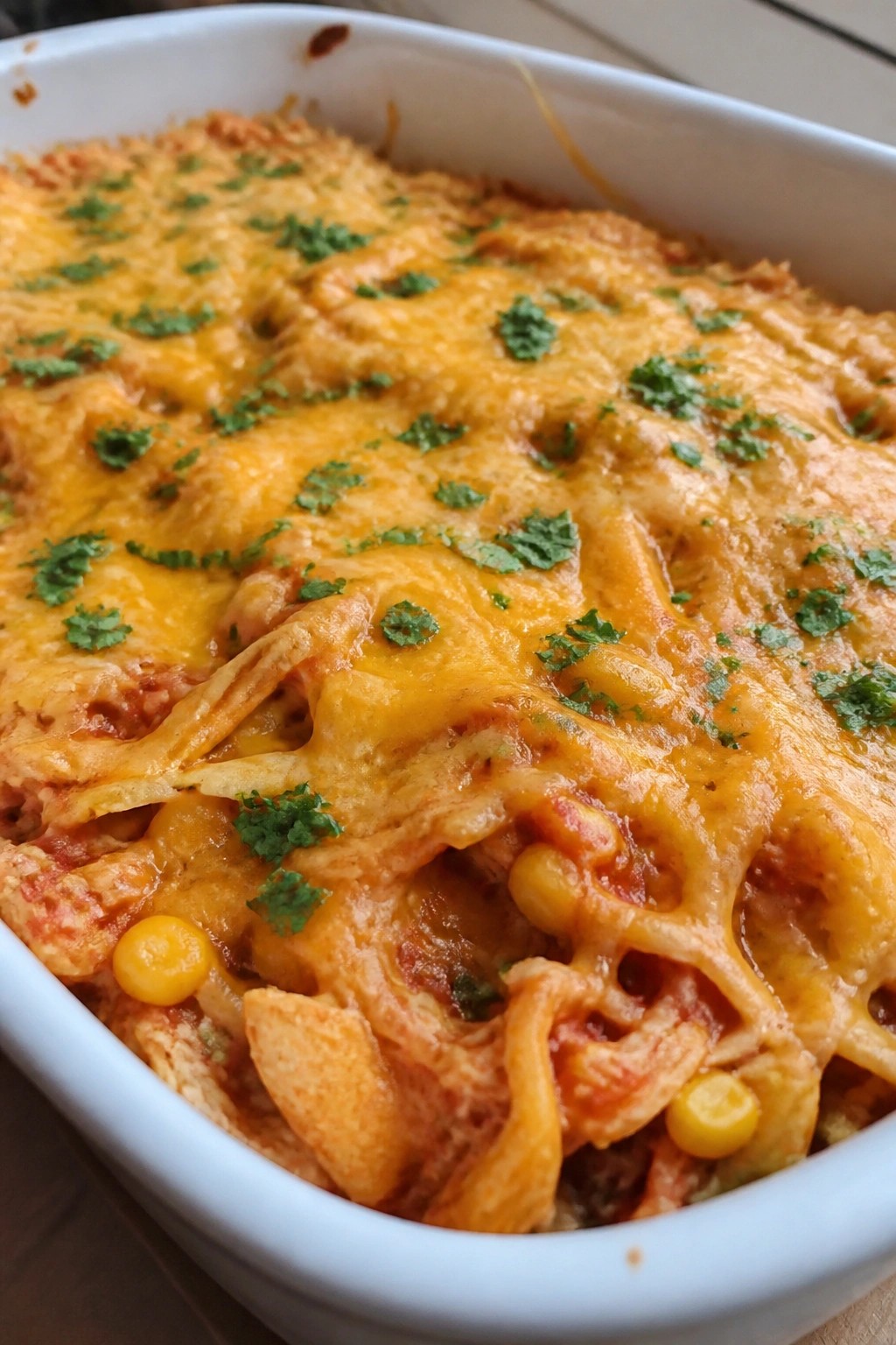 Mexican Corn and Chicken Tortilla Casserole