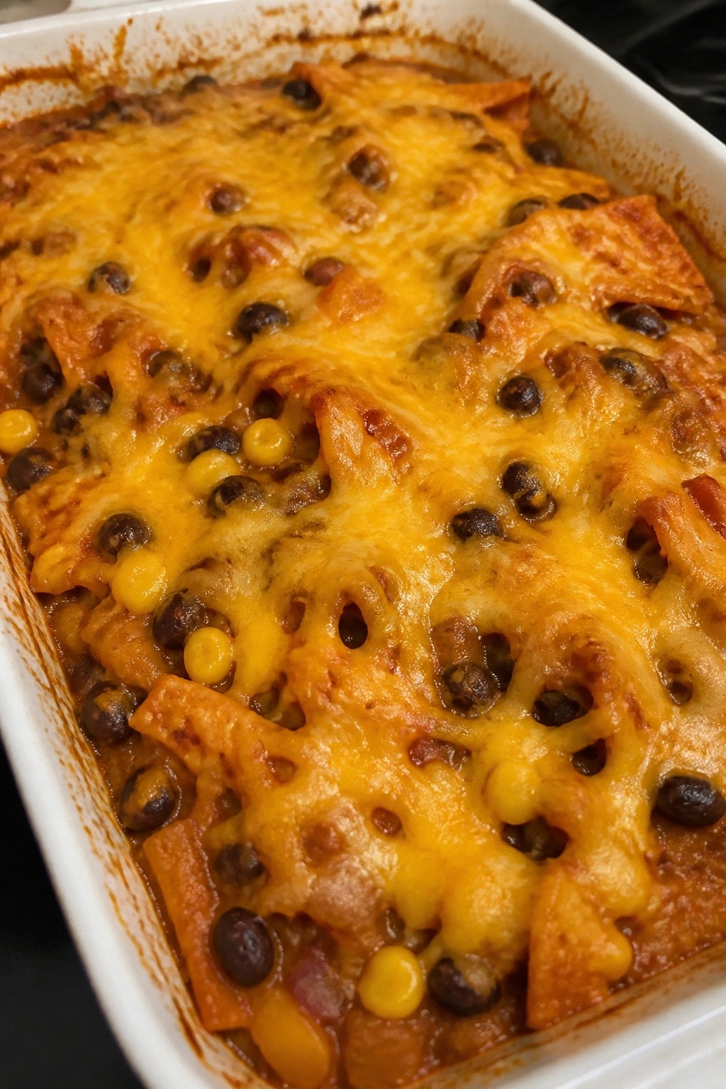 Vegetarian Black Bean Enchilada Bake
