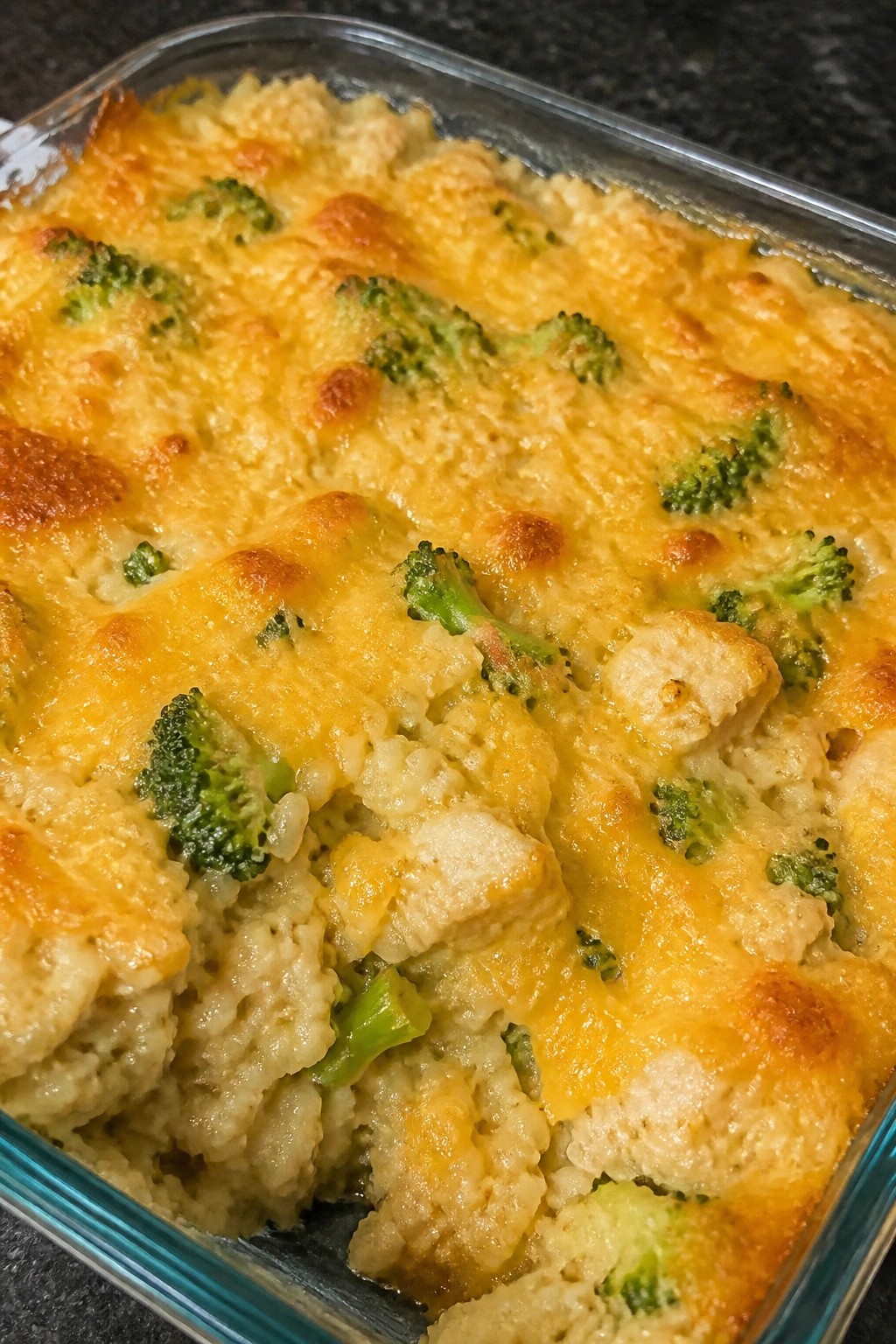 Cheesy Chicken Broccoli Rice Casserole