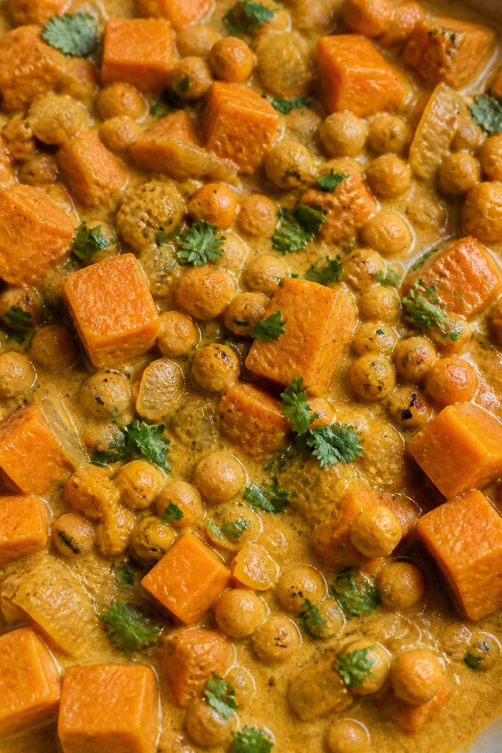 Sweet Potato Chickpea Coconut Bake