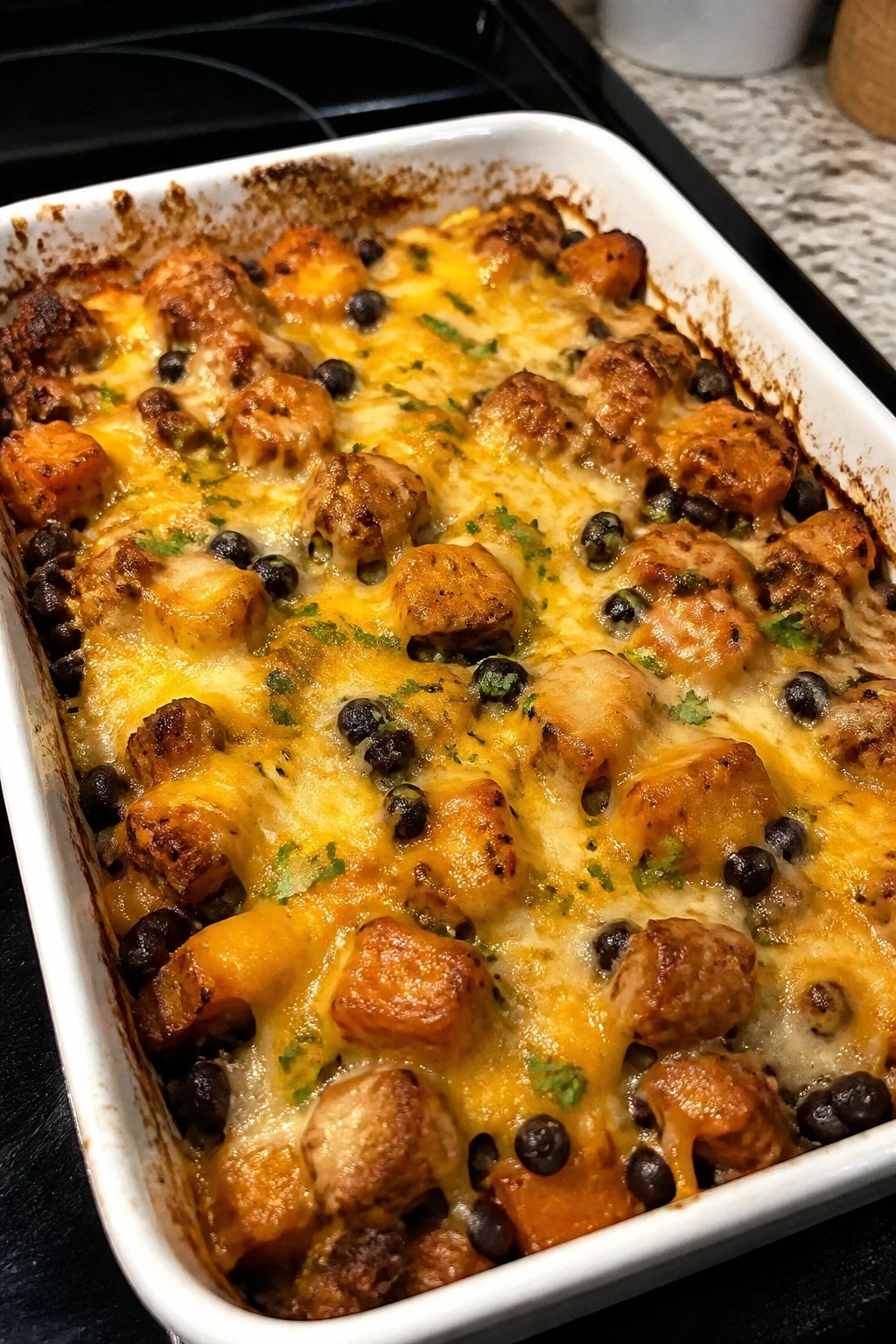 Smoky Adobo Chicken and Sweet Potato Casserole