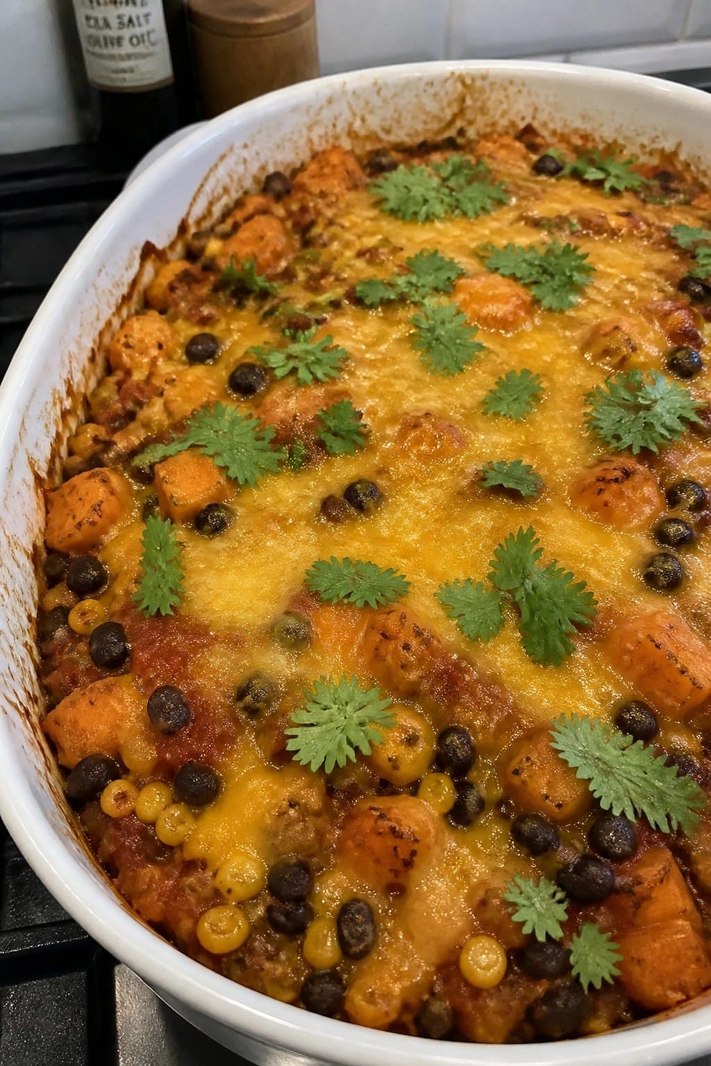 Southwest Sweet Potato Black Bean Casserole