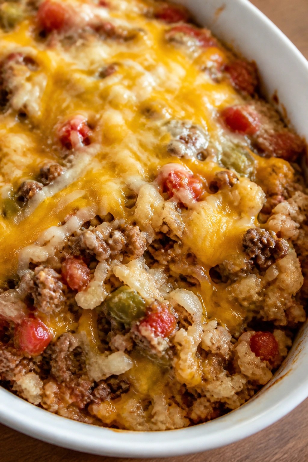 Cheesy Taco Beef and Cauliflower Casserole