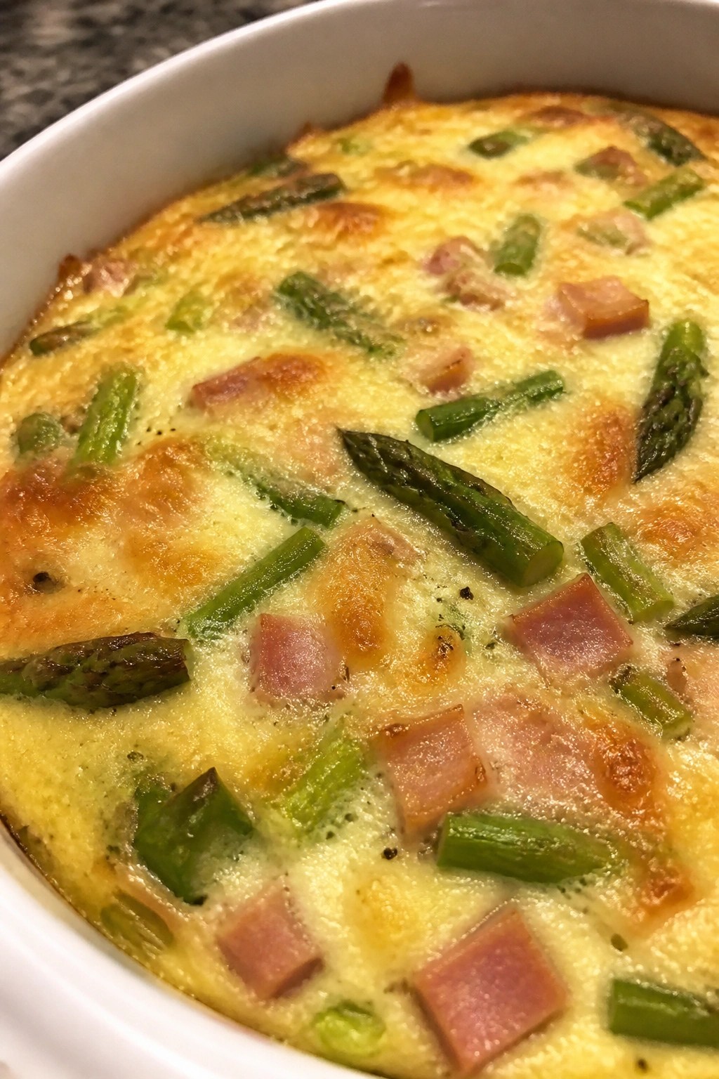 Ham Asparagus Swiss Casserole
