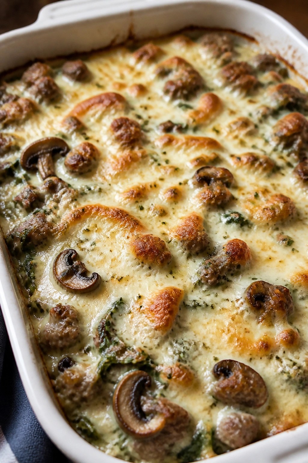 Italian Sausage and Mushroom Casserole