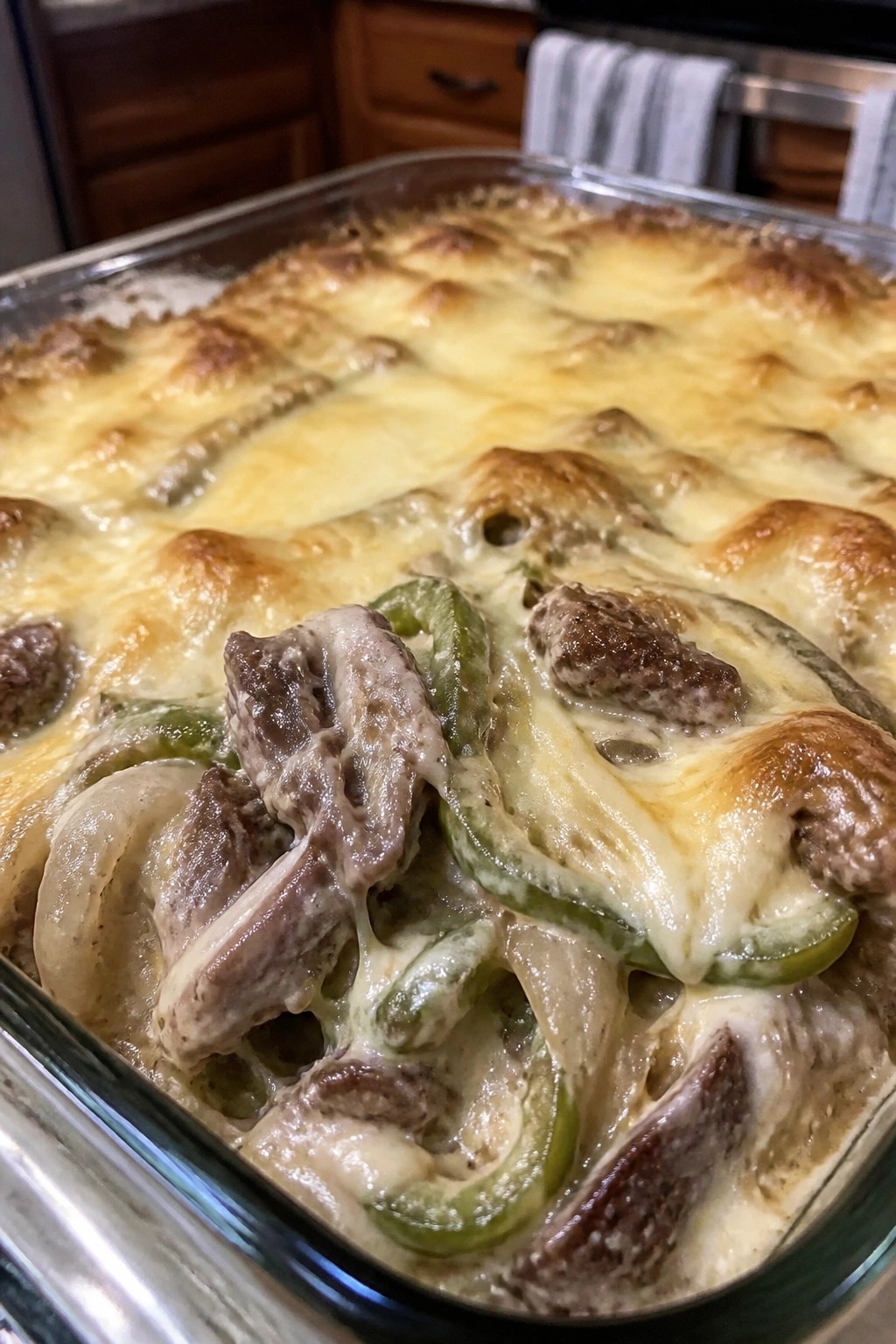 Philly Cheesesteak Casserole