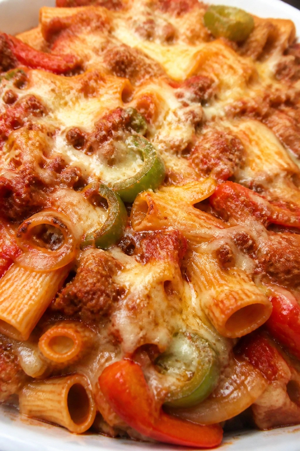 Italian Sausage and Pepper Rigatoni Bake