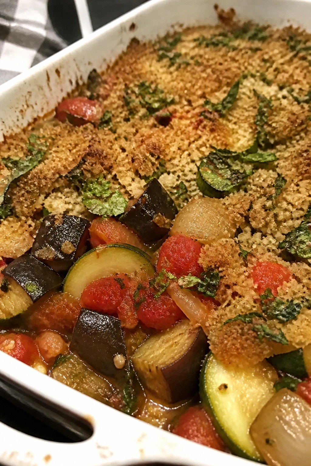 Classic Ratatouille Casserole with Herbed Breadcrumbs