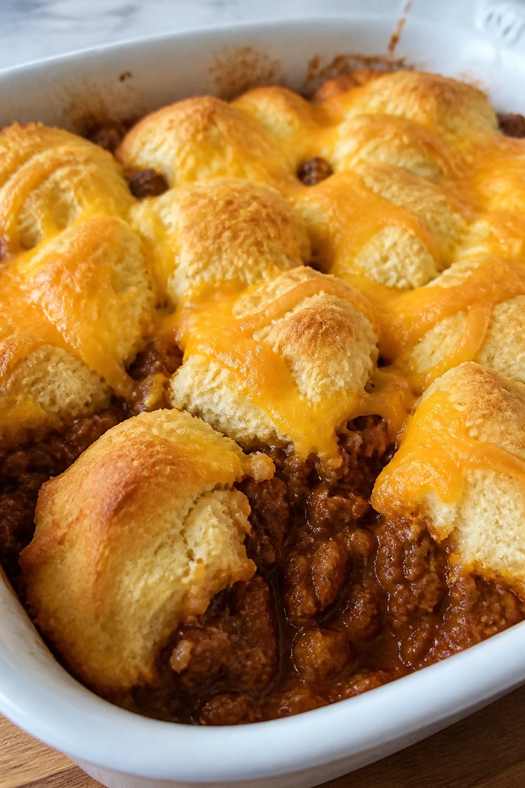 Sloppy Joe Biscuit Casserole