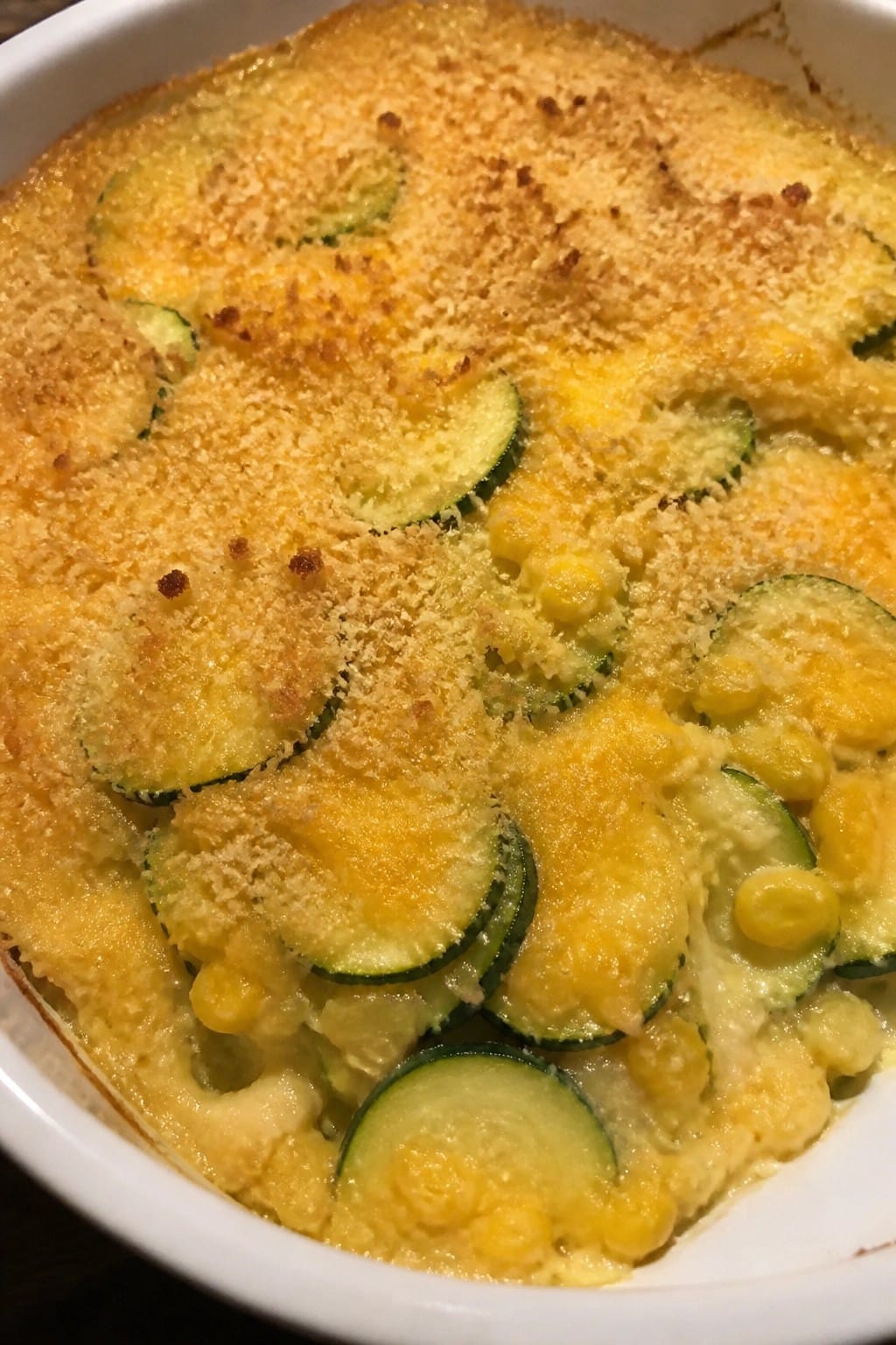 Cheesy Zucchini Corn Casserole