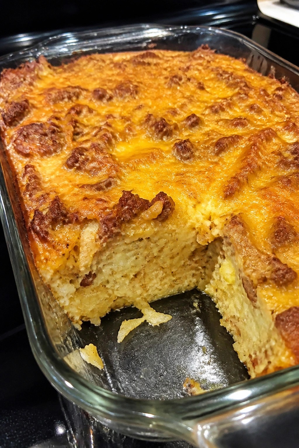 Cheesy Sausage and Hash Brown Breakfast Casserole