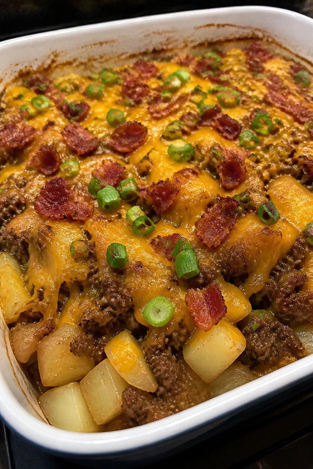 Loaded Ranch Potato and Beef Casserole