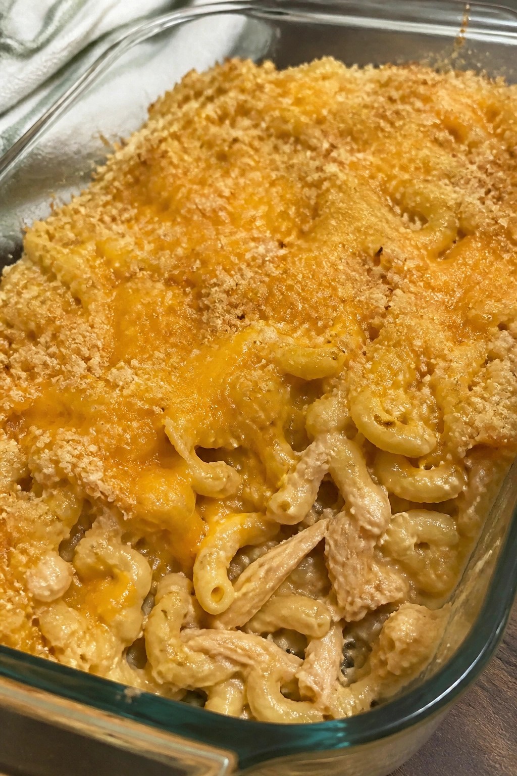 BBQ Chicken Macaroni Casserole