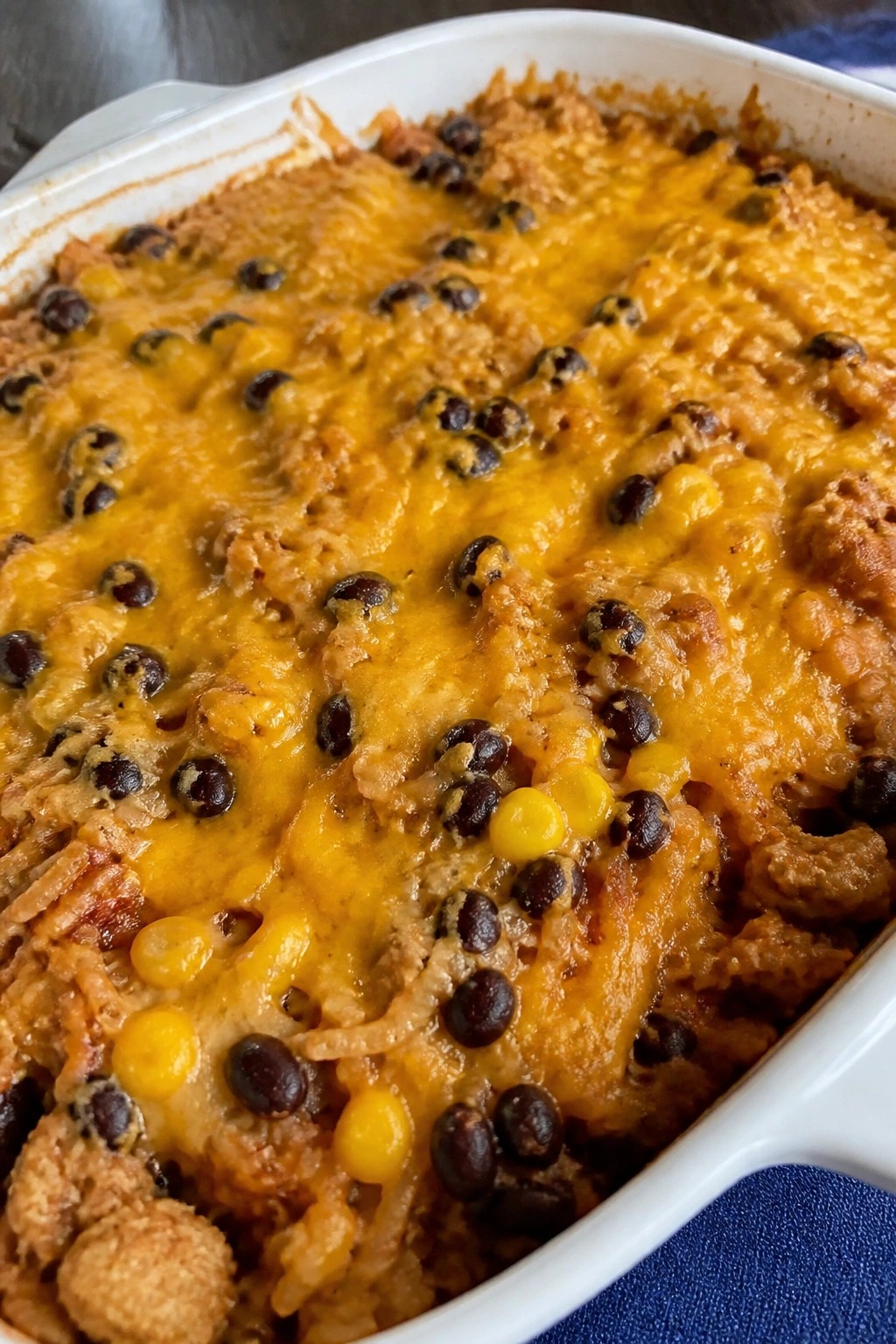 Cheesy Mexican Turkey Rice Casserole