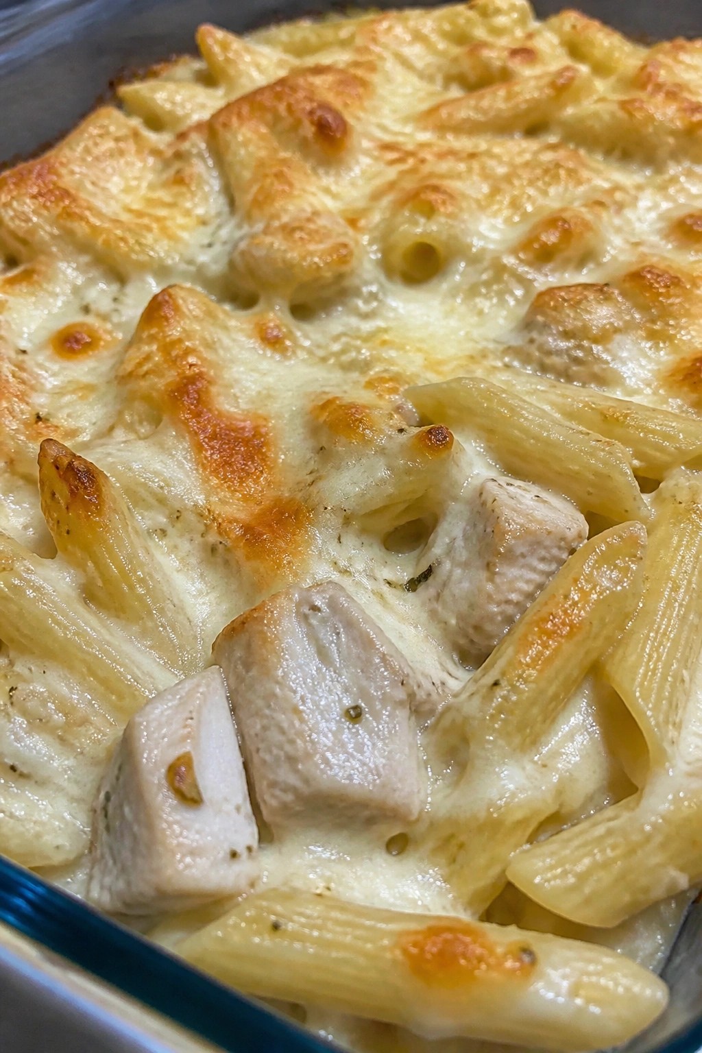 Garlic Parmesan Chicken Pasta Casserole