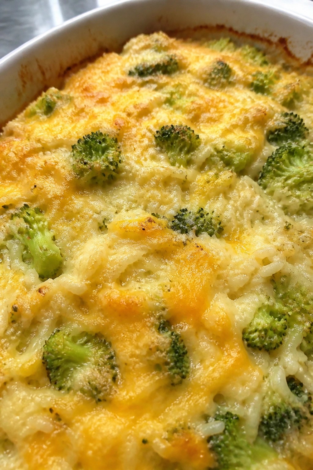 Broccoli Cheddar Rice Casserole
