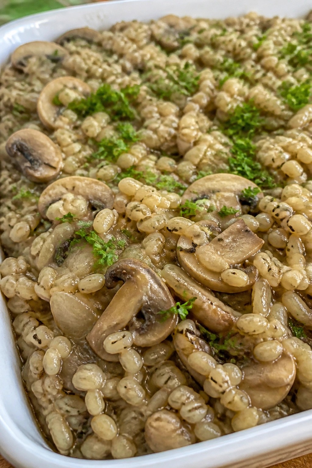 Mushroom Barley Casserole