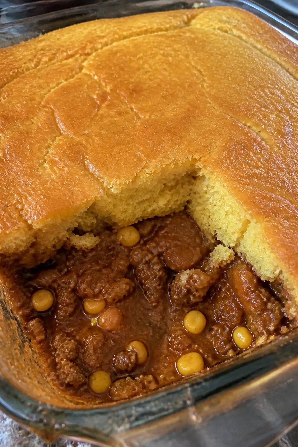 Sloppy Joe Cornbread Casserole