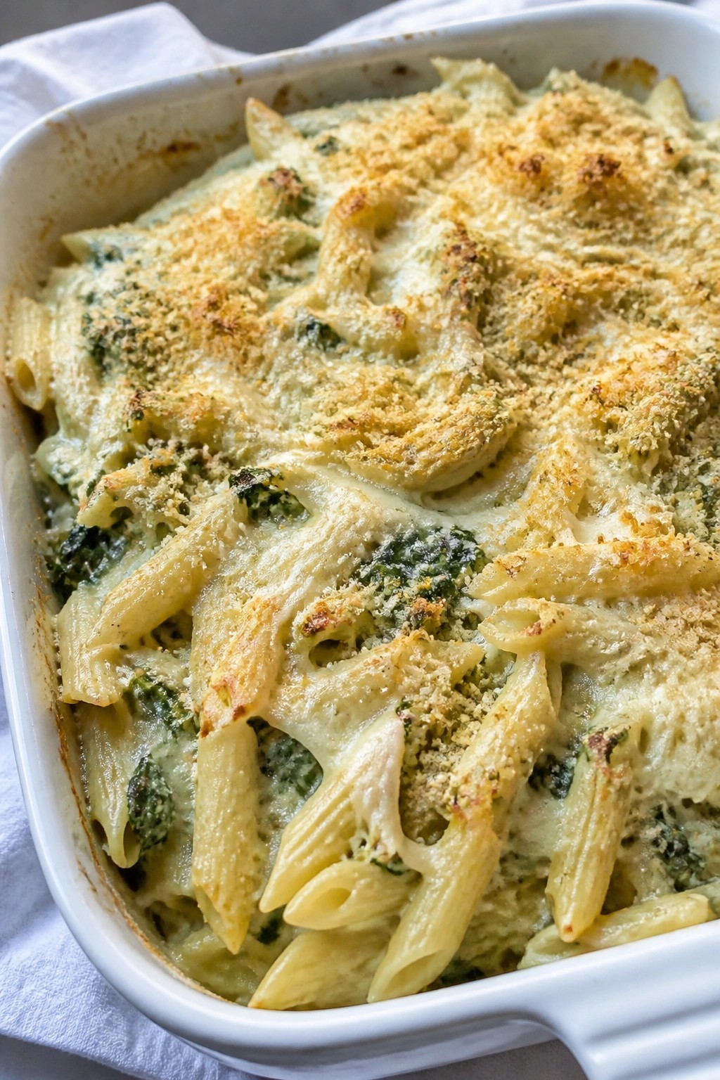 Spinach Artichoke Pasta Casserole