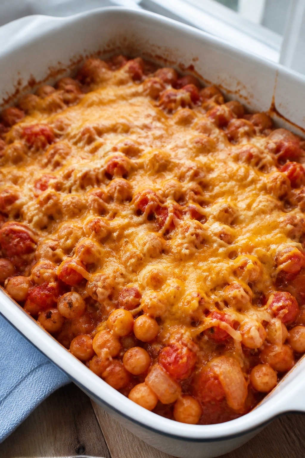 Vegetarian Chickpea Tomato Casserole