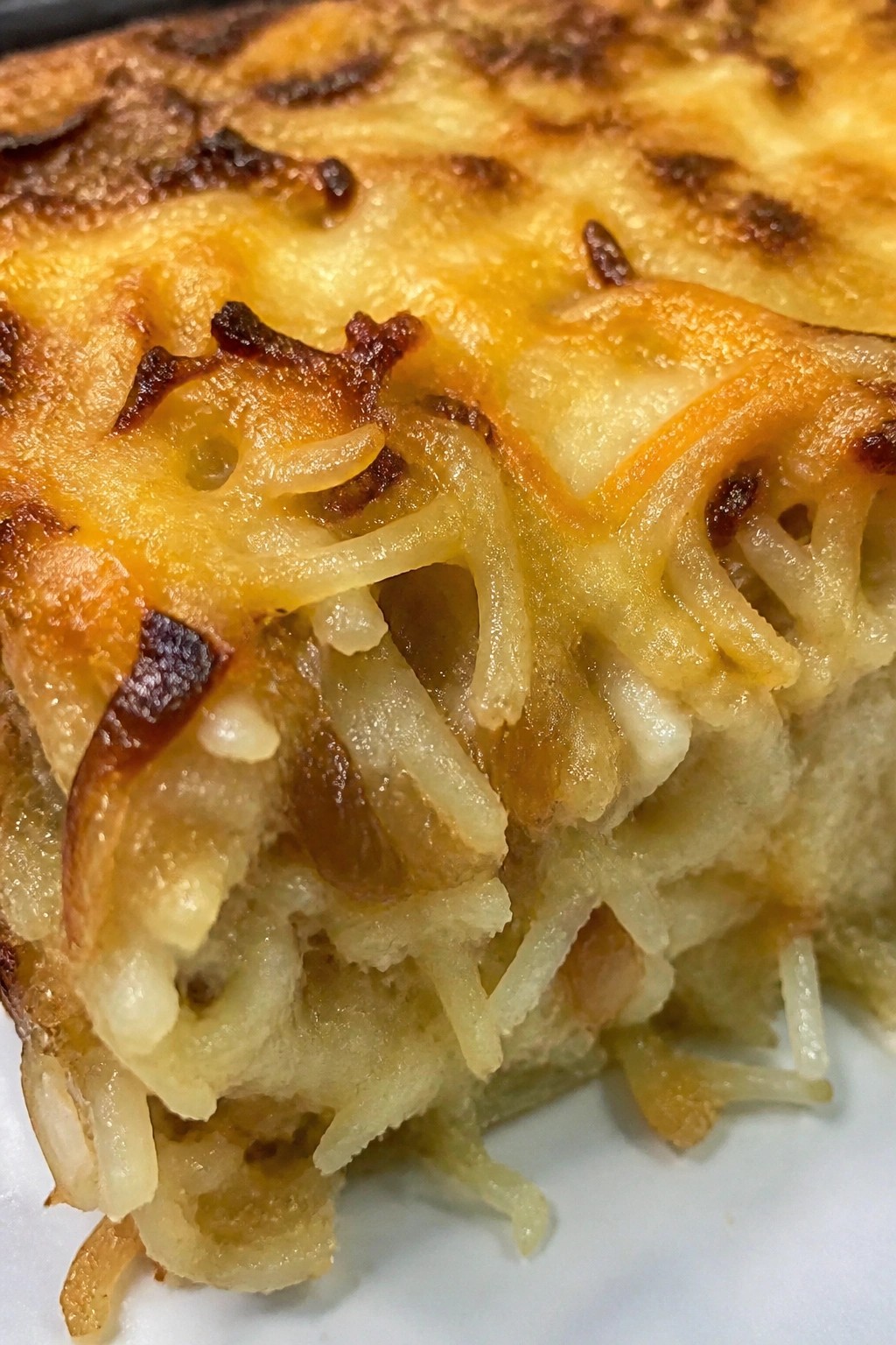 Three-Cheese Blend with Caramelized Onion Hash Brown Casserole