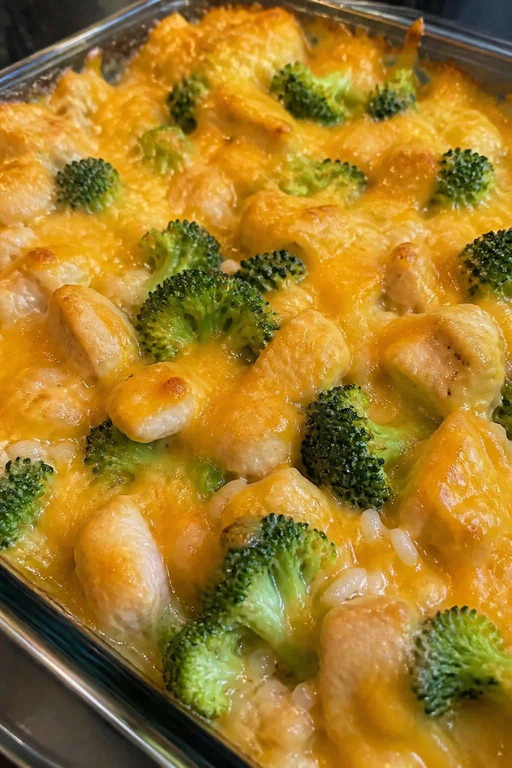 Broccoli Cheddar Chicken Rice Casserole