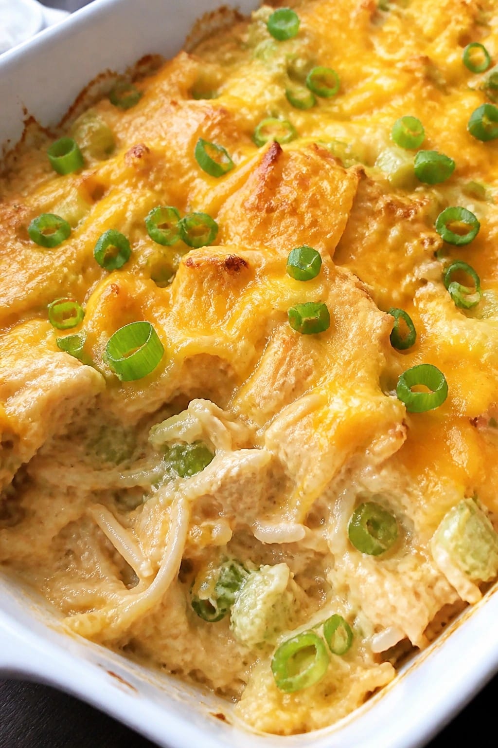 Buffalo Ranch Chicken Rice Casserole