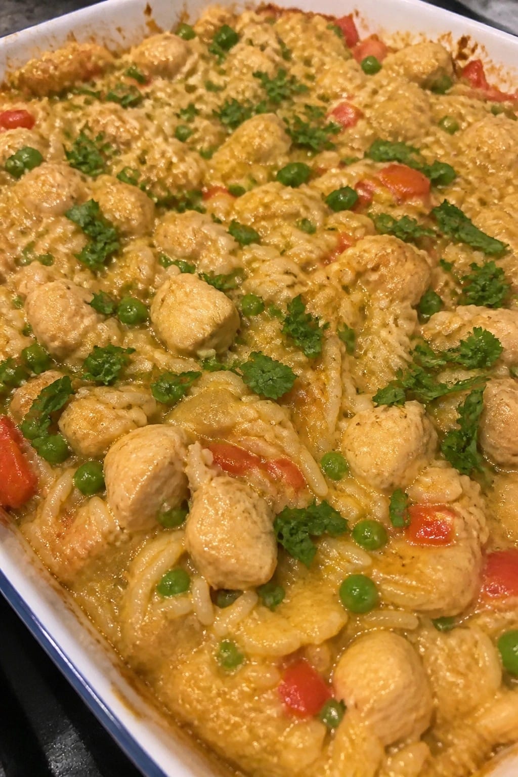 Coconut Curry Chicken Rice Casserole