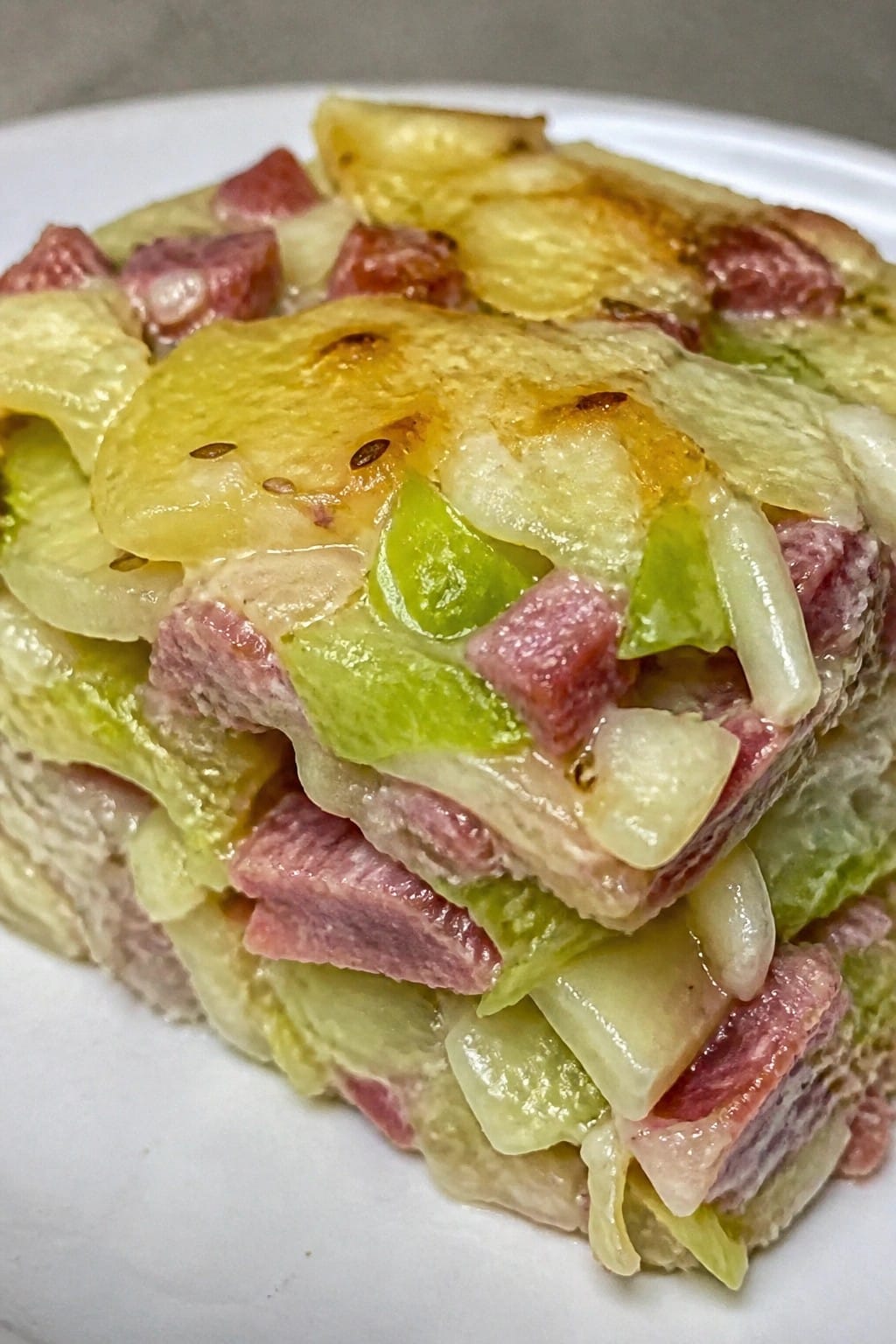 Corned Beef and Cabbage-Inspired Creamy Potato Casserole