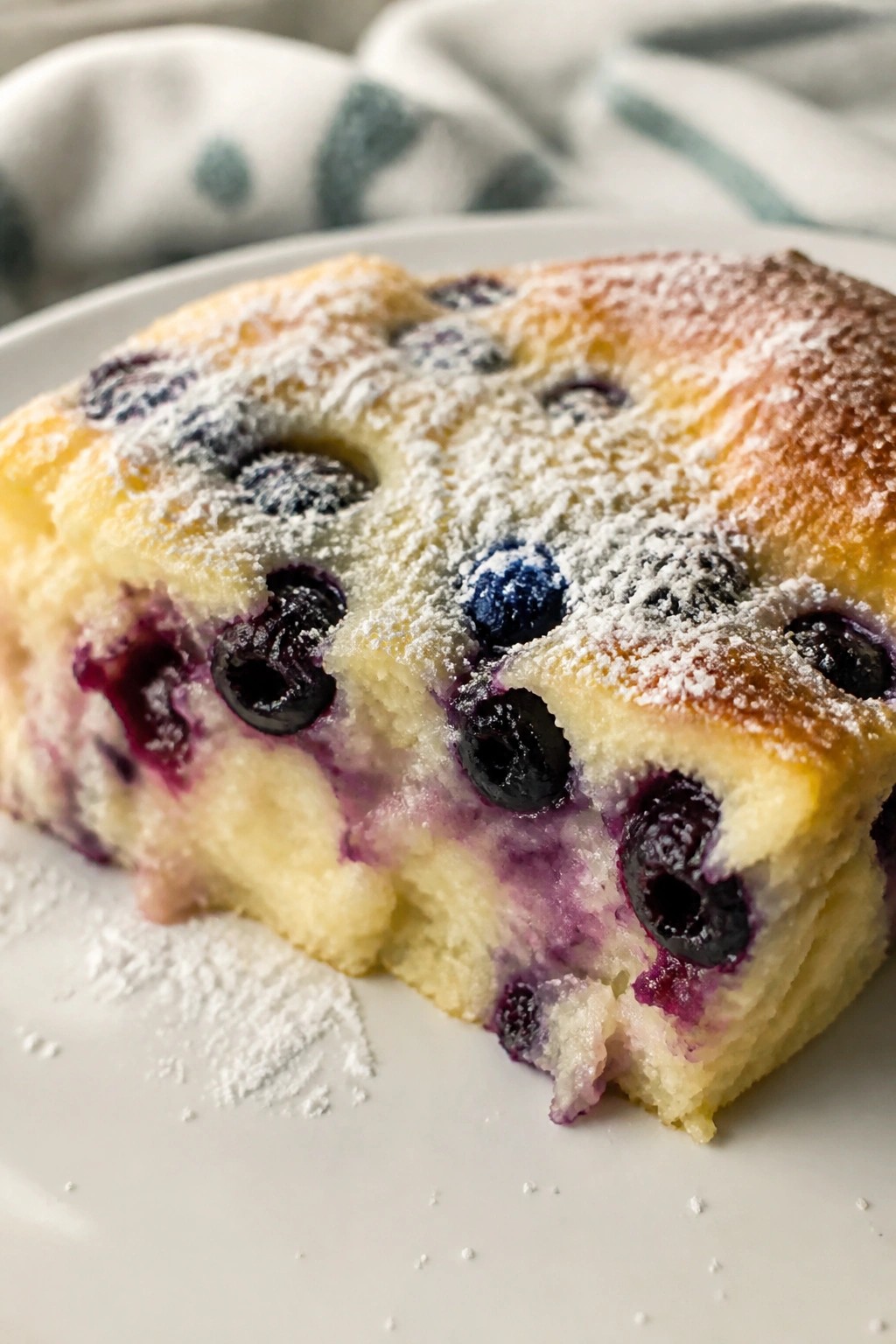 Blueberry Lemon Ricotta Casserole