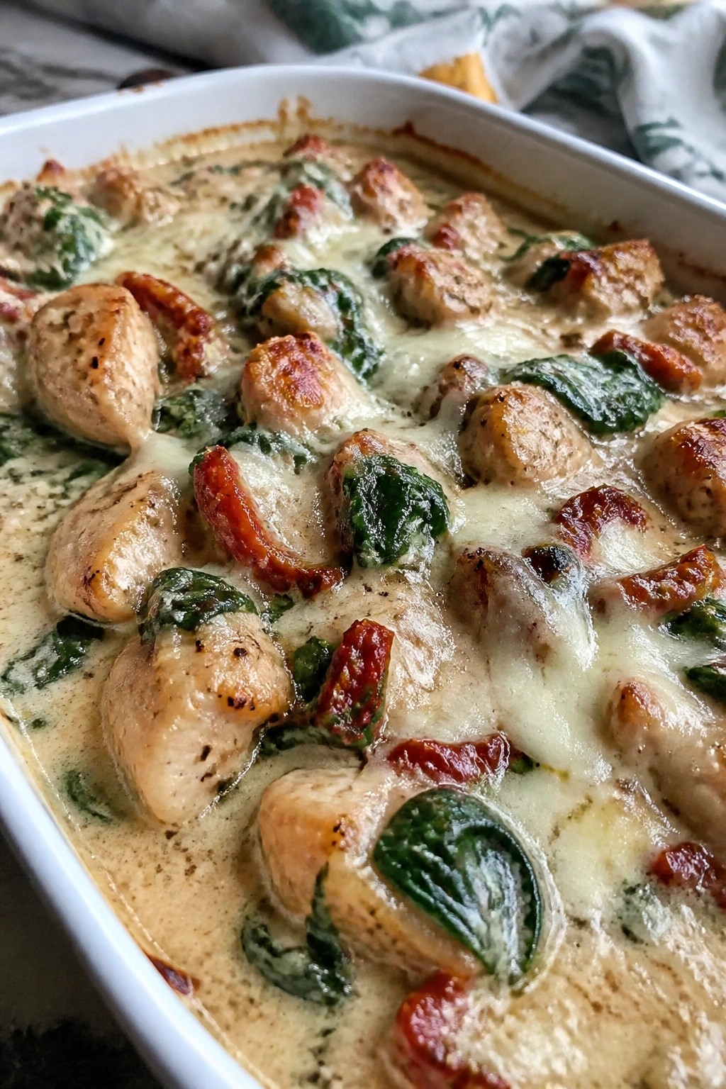 Creamy Tuscan Chicken Casserole
