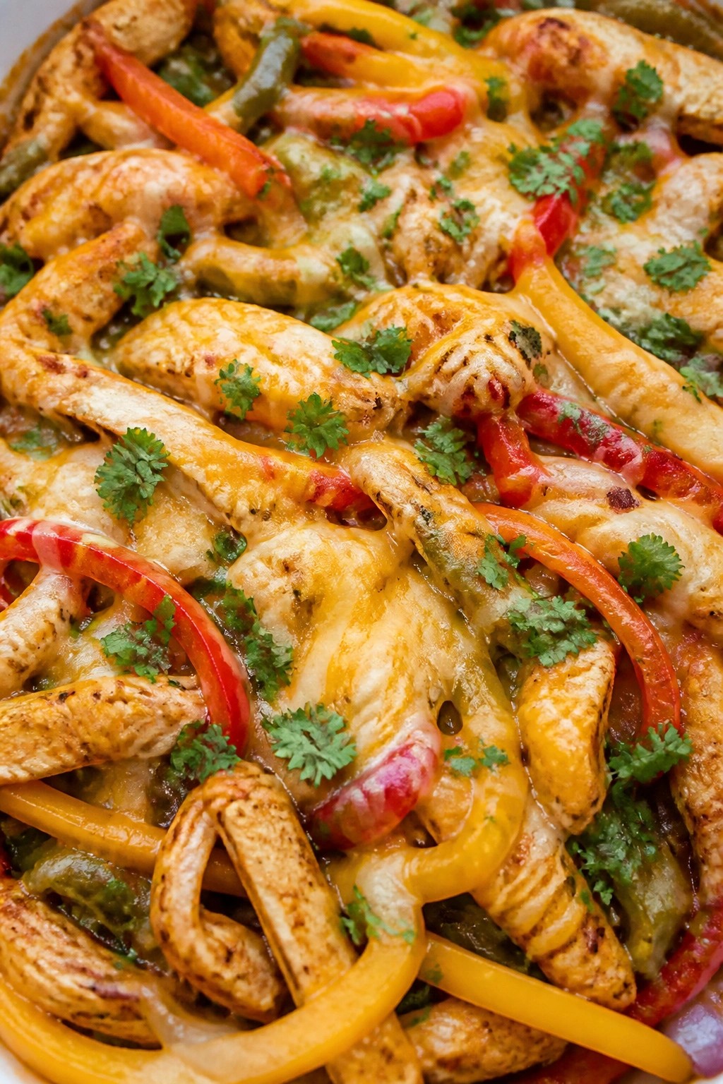 Chicken Fajita Pepper and Onion Bake