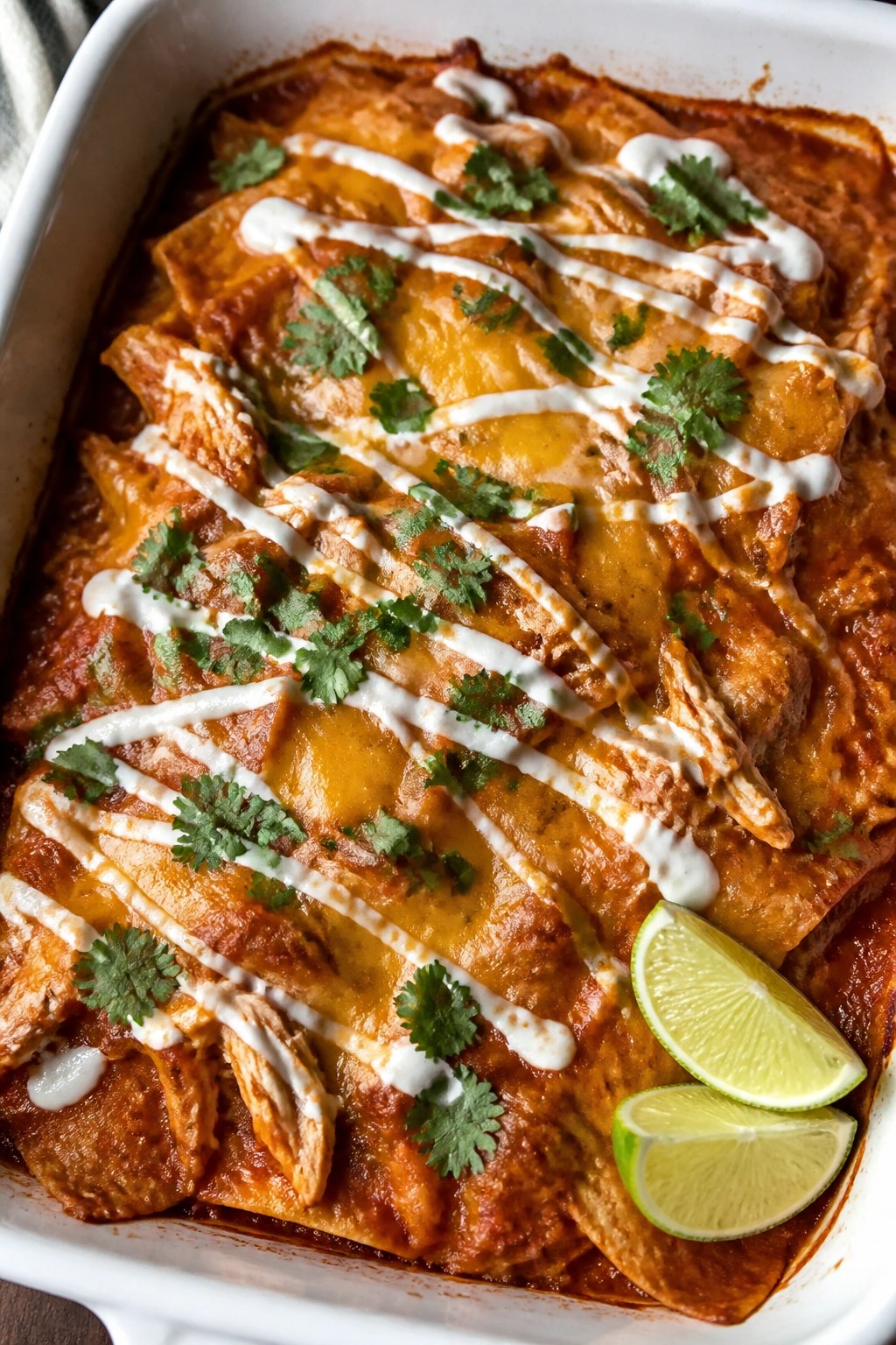 Roasted Tomato Chicken Chilaquiles Casserole