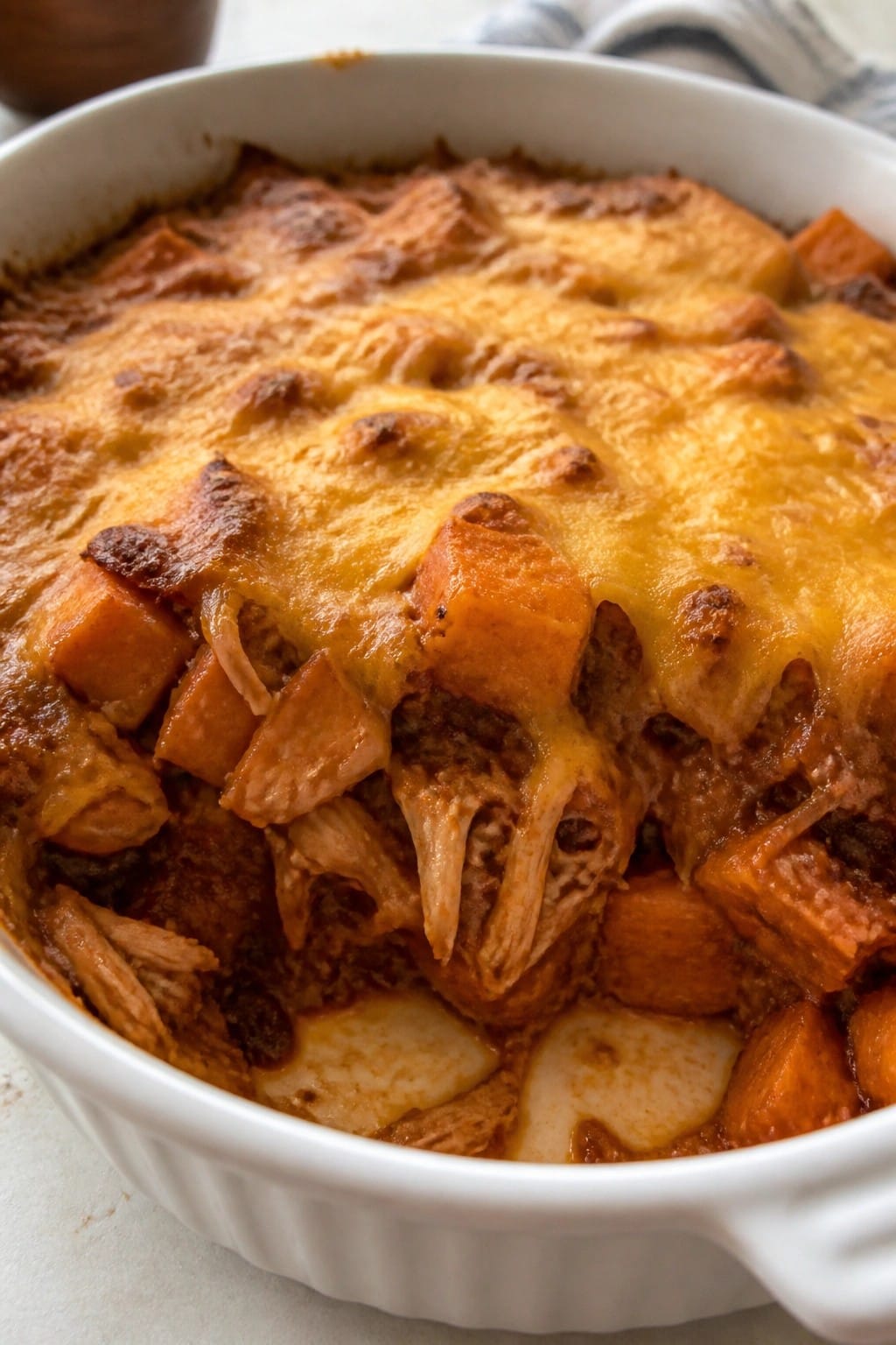 BBQ Chicken Sweet Potato Casserole