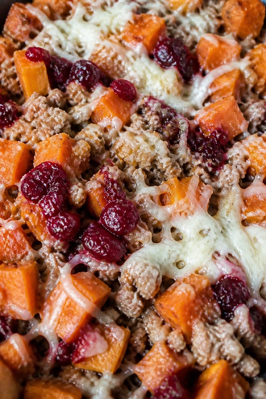 Sweet Potato and Turkey Cranberry Casserole