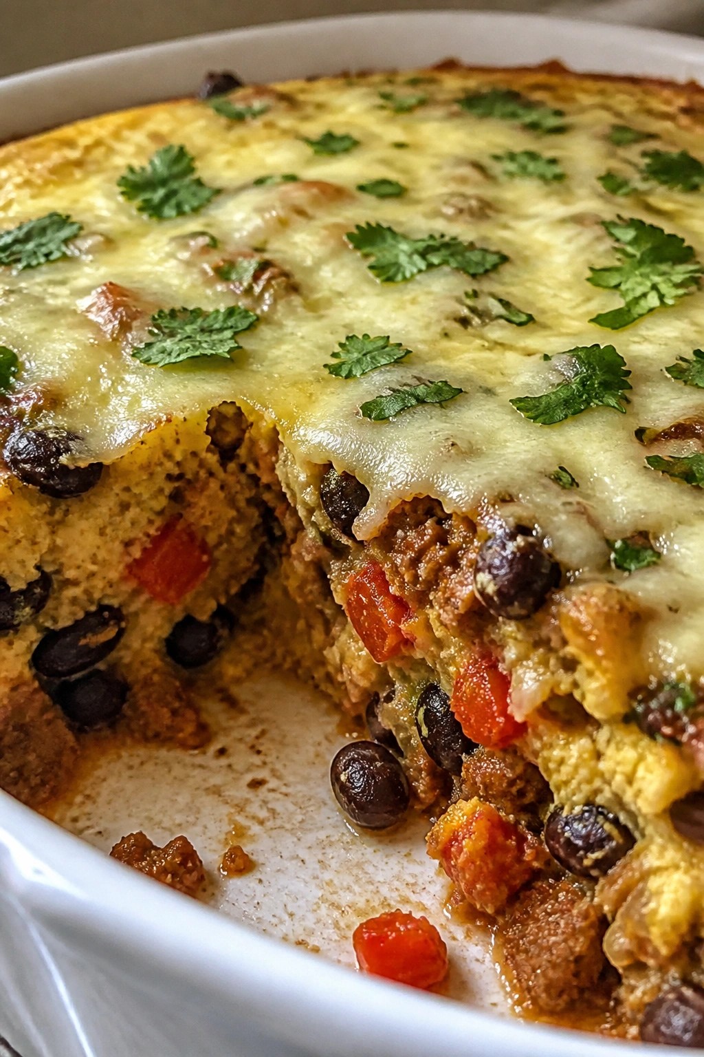 Mexican Chorizo and Black Bean Egg Casserole