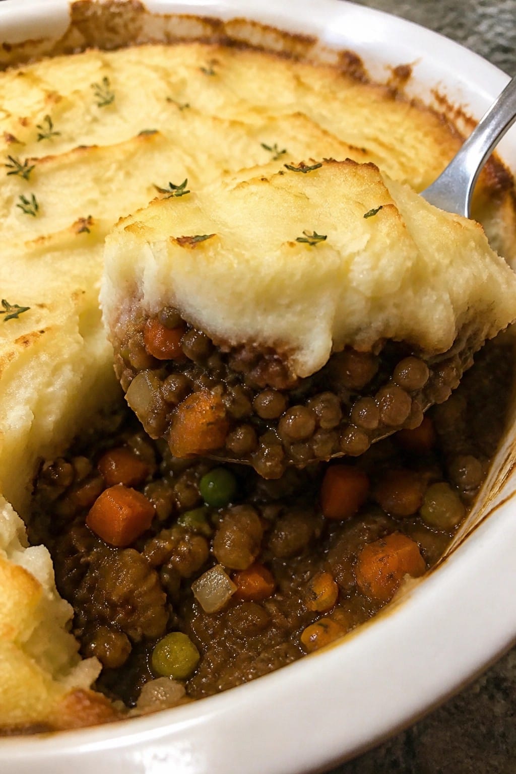 Lentil Shepherd’s Pie with Mashed Potatoes