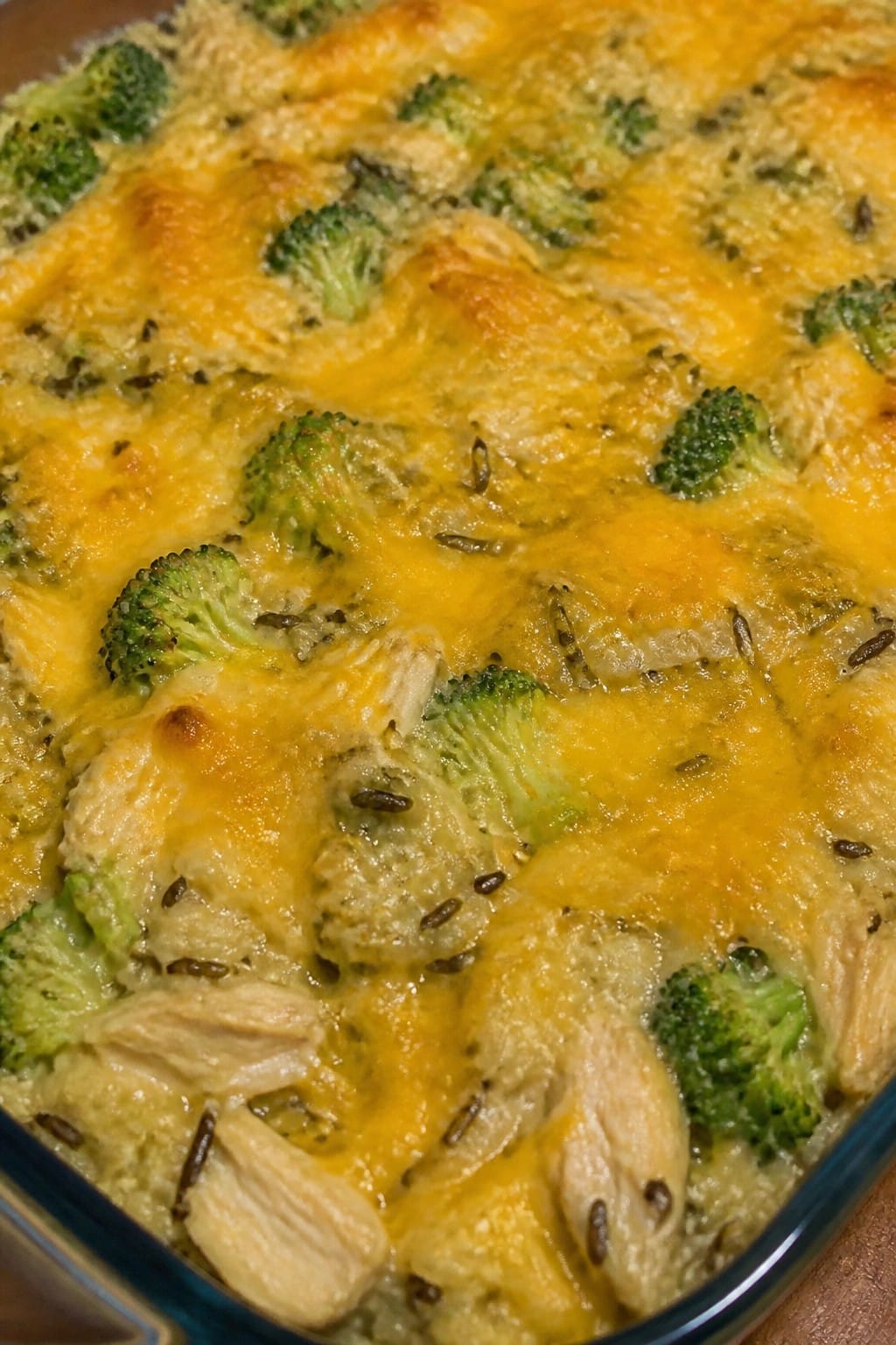 Creamy Chicken Broccoli Wild Rice Casserole