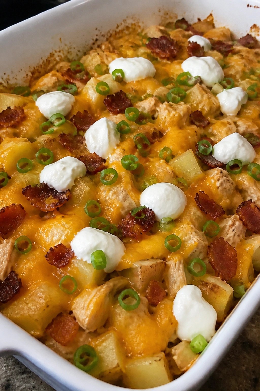 Loaded Baked Potato Chicken Casserole
