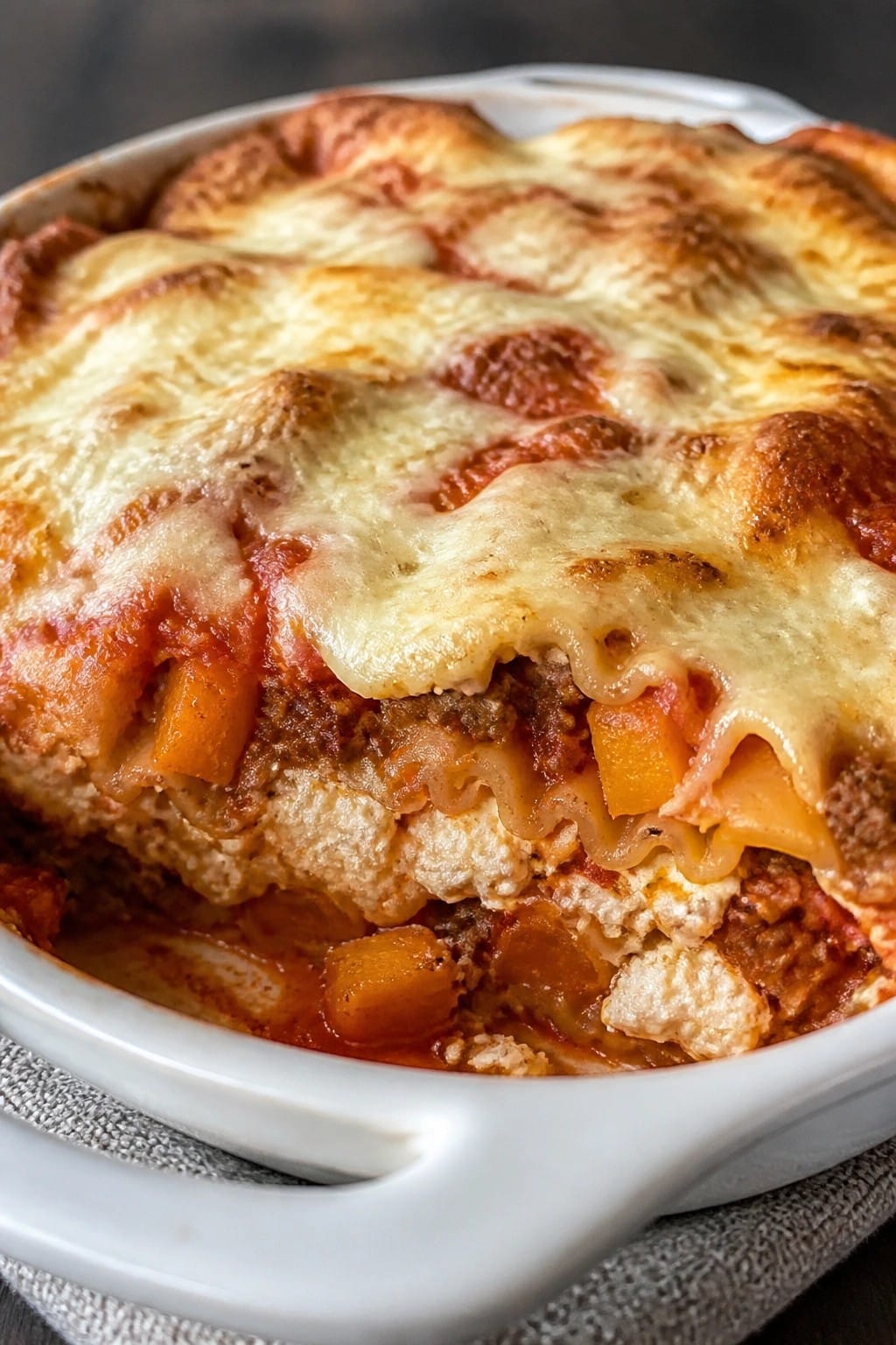 Butternut Squash and Sausage Lasagna Casserole