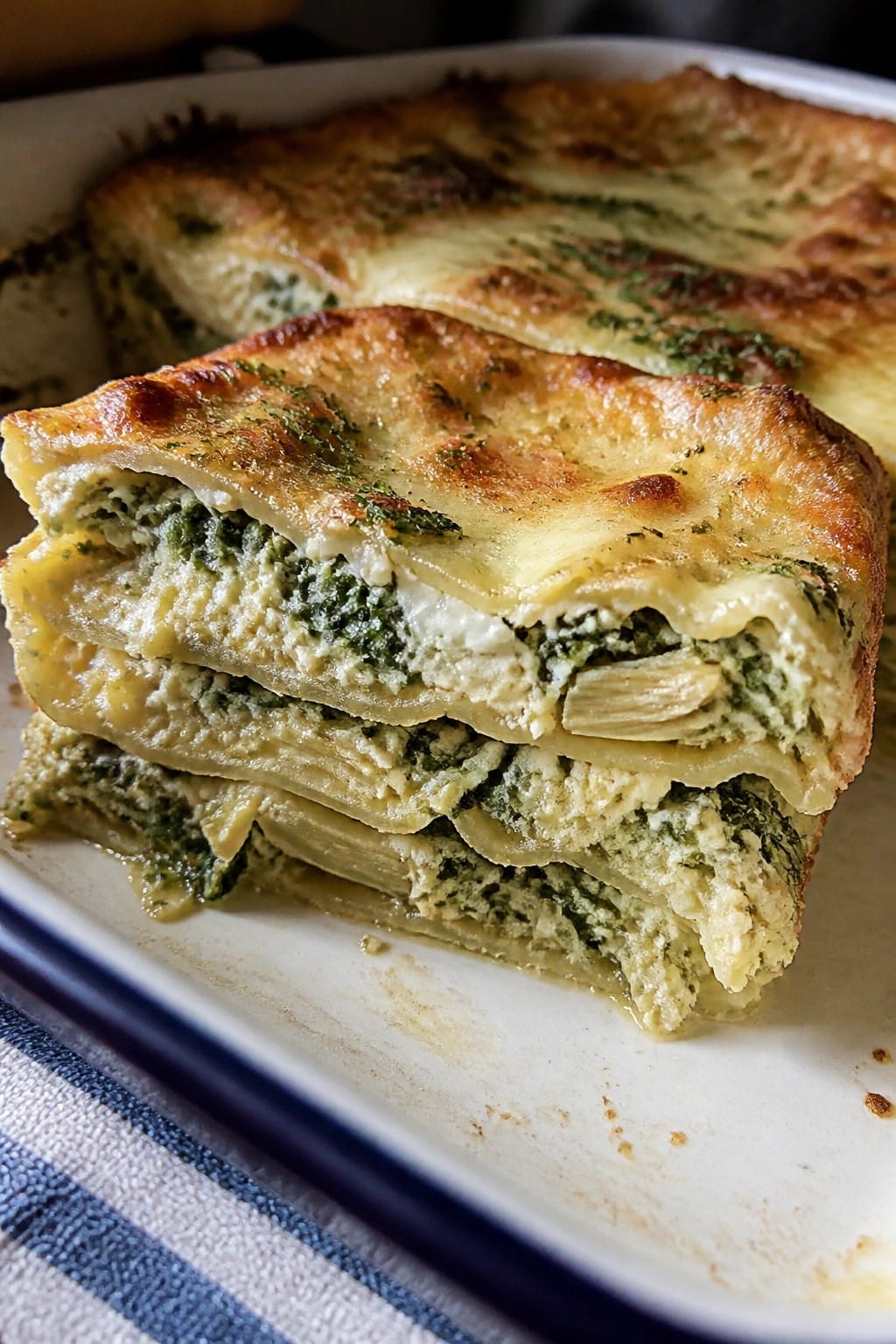 Spinach and Artichoke Whole Wheat Lasagna