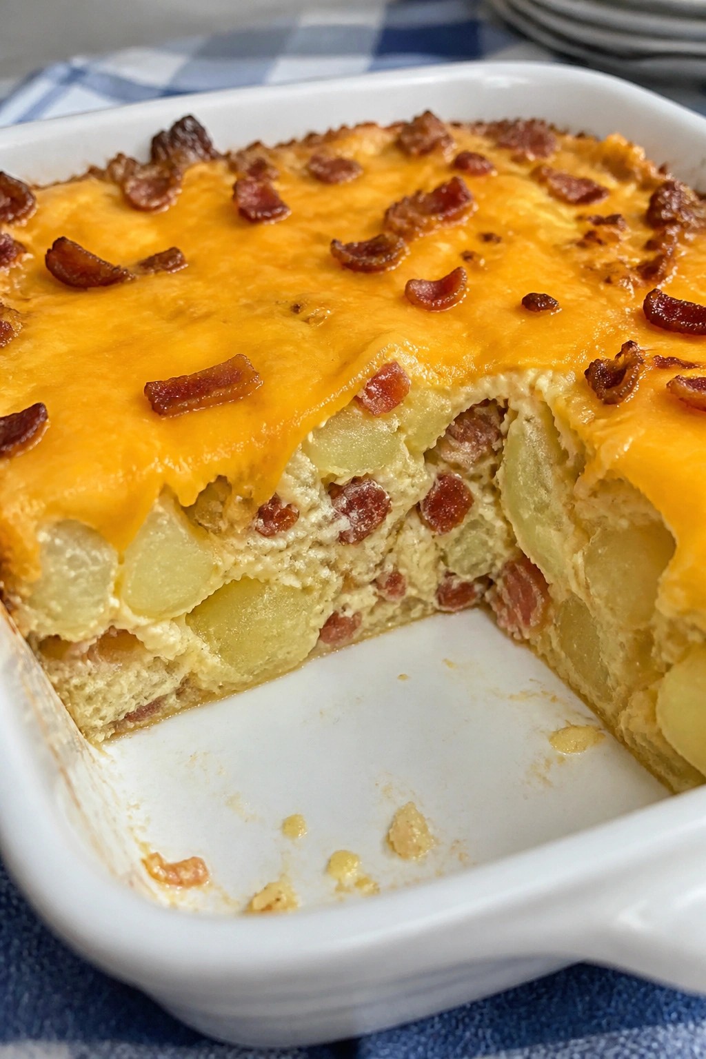 Bacon, Potato, and Cheddar Loaded Casserole