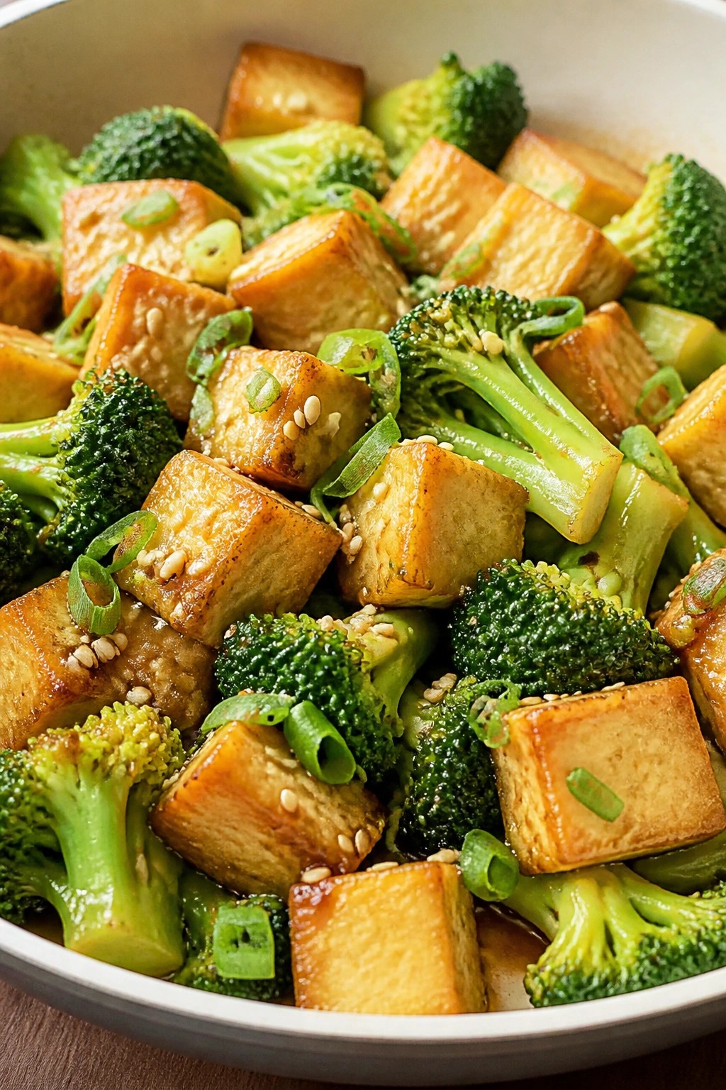 Broccoli Tofu Ginger Sesame Casserole