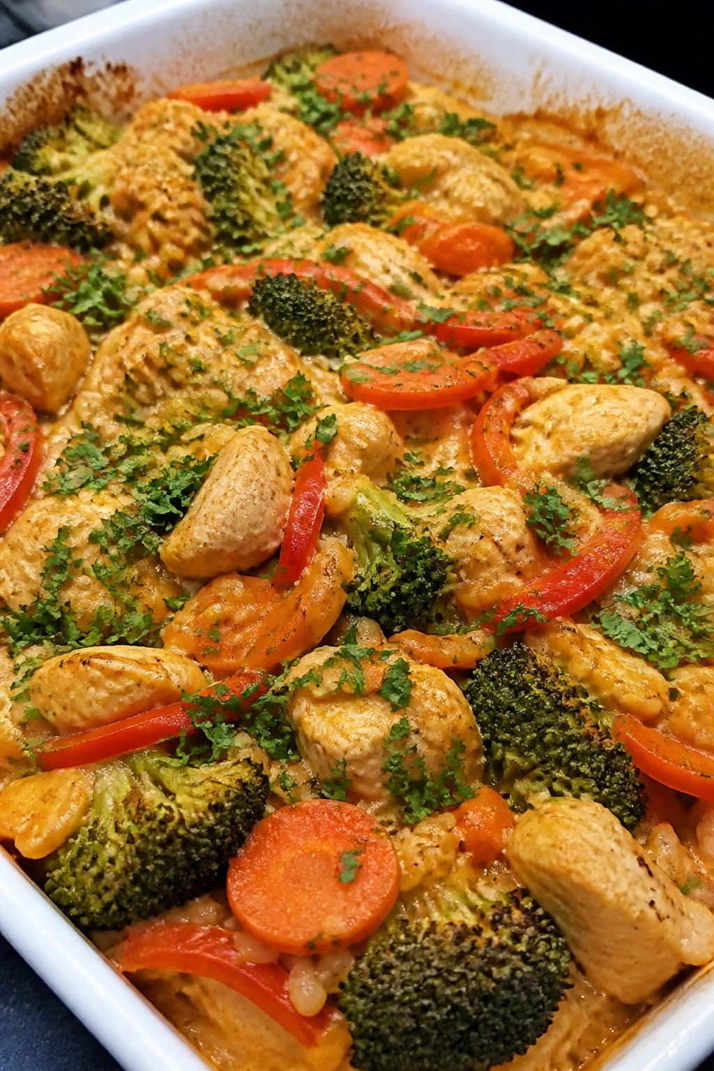 Thai Chicken Vegetable Coconut Curry Casserole
